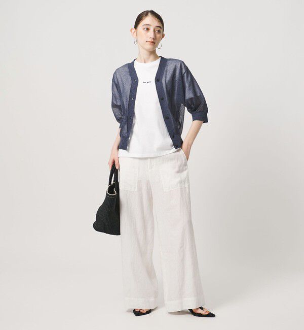 UNITED ARROWS「シアー Vネック カーディガン ‐ウォッシャブル‐」|カーディガン|
