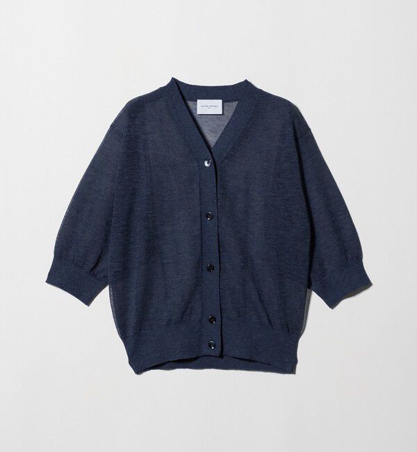 UNITED ARROWS「シアー Vネック カーディガン ‐ウォッシャブル‐」|カーディガン|