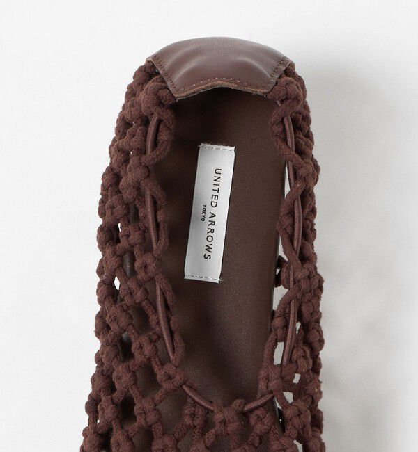 UNITED ARROWS「コード フラットシューズ」|バレエシューズ|