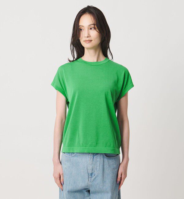 UNITED ARROWS「ミニハイネック フレンチスリーブ ニット -ウォッシャブル-」|ニット・セーター|