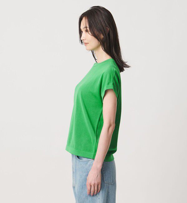 UNITED ARROWS「ミニハイネック フレンチスリーブ ニット -ウォッシャブル-」|ニット・セーター|