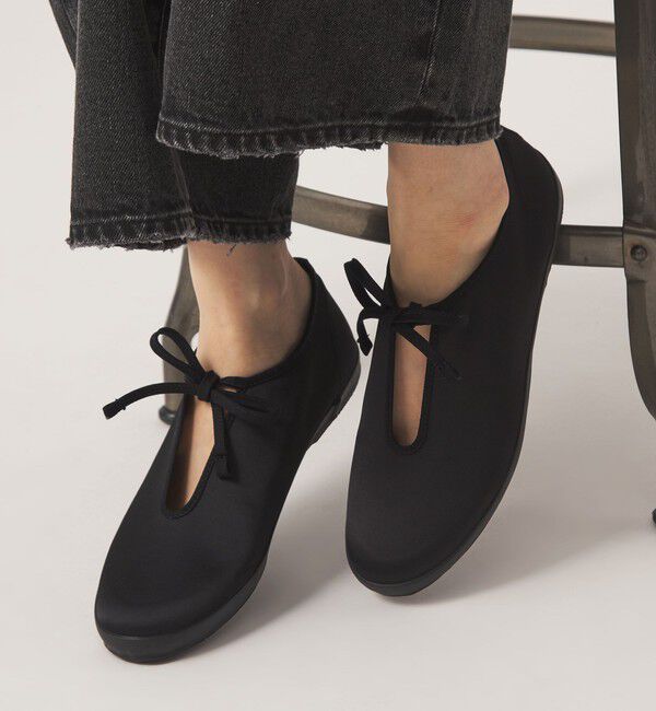 UNITED ARROWS green label relaxing「＜MOONSTAR＞LITE PRIM（サテン） シューズ」|スニーカー|BLACK