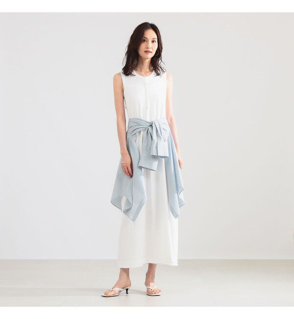 Demi-Luxe BEAMS 「ピグメント ダイ ワンピース」|ワンピース|WHITE
