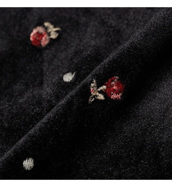 Ray BEAMS 「刺繍 ベロア イージー パンツ」|チノ|