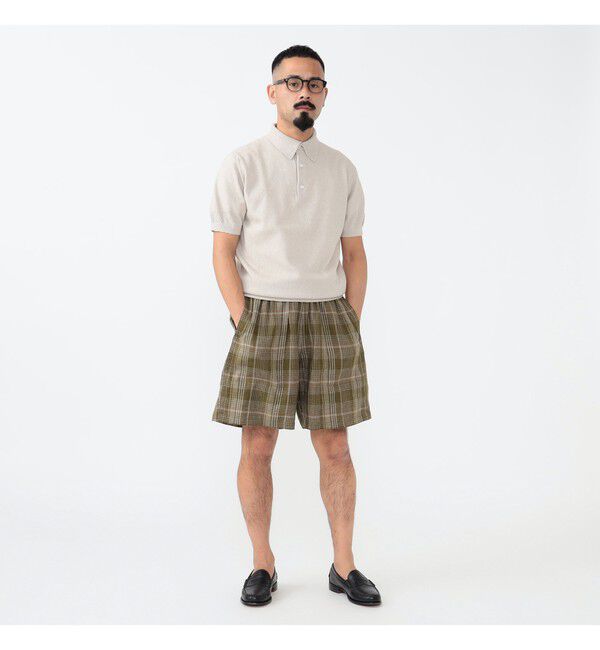 BEAMS PLUS「Knit Polo Boucle」|ポロシャツ|