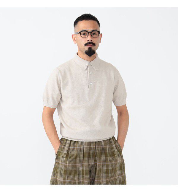 BEAMS PLUS「Knit Polo Boucle」|ポロシャツ|