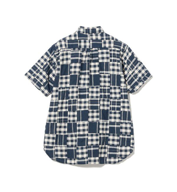 BEAMS PLUS「B.D. Pullover Classic-fit Patchwork Madras Blue」|シャツ・ブラウス|