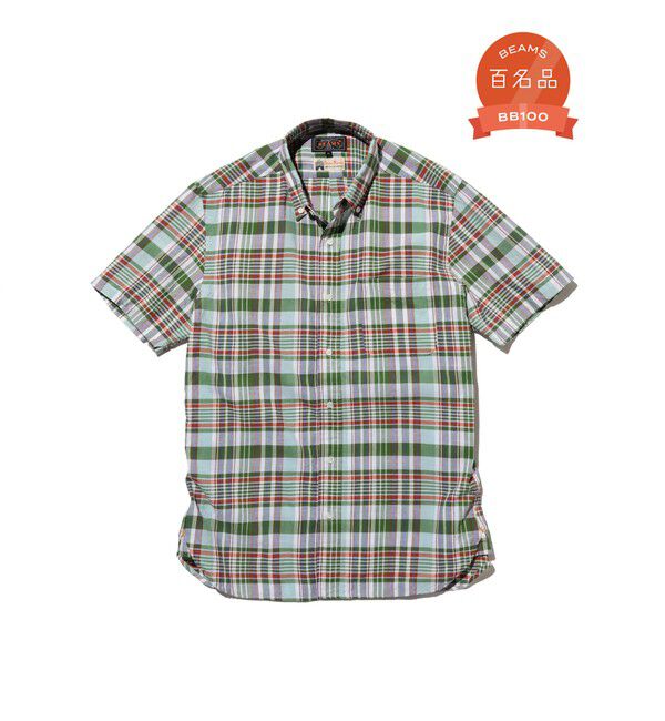 BEAMS PLUS「B.D. Madras」|シャツ・ブラウス|GREEN
