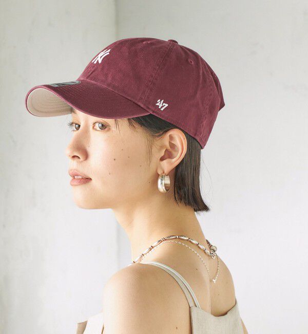 SHIPS for women「&prime;47:CLEAN UP YANKEES」|キャップ・キャスケット|ワイン