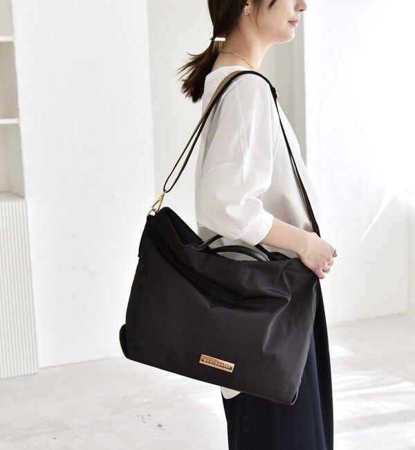 quaranciel「quaranciel: ラインベルト 2way ショルダー トート バッグ（A4対応）」|トートバッグ|