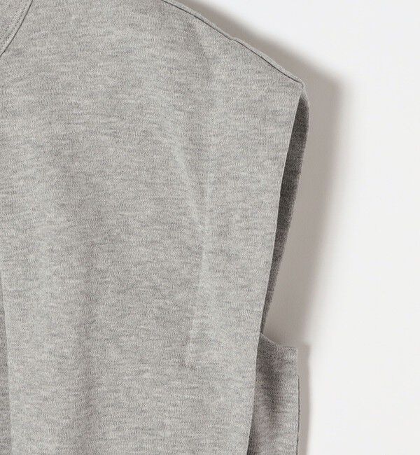 SHIPS any「SHIPS any:〈接触冷感/汗染み防止加工/洗濯機可能〉タック フレア ノースリーブ TEE」|Tシャツ・カットソー|