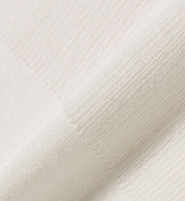 quaranciel「quaranciel:〈接触冷感/手洗い可能〉コンパクト シアー ニット TEE」|ニット・セーター|