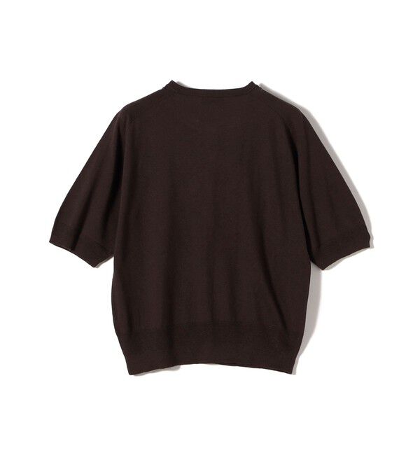 SHIPS for women「SHIPS Primary Navy Label:〈手洗い可能〉シルク リネン 半袖 カーディガン」|カーディガン|