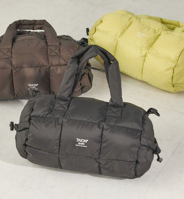 SHIPS for women「《予約》【SHIPS別注】TAION: BOSTON BAG」|ボストンバッグ|ブラック