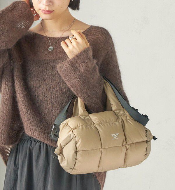SHIPS for women「《予約》【SHIPS別注】TAION: BOSTON BAG」|ボストンバッグ|ベージュ