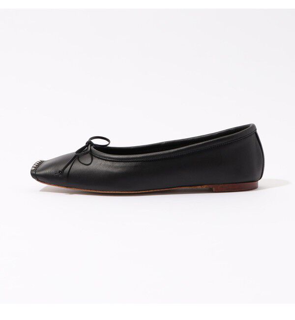 TOMORROWLAND GOODS「CHEMBUR SQ FLAT STUDS BALLET シューズ」|ローファー|