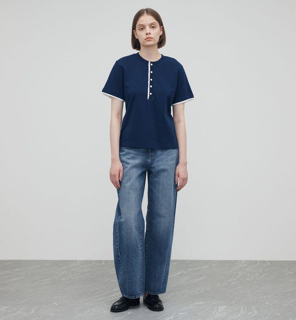 Edition「コットンレイヤードヘンリーTシャツ」|Tシャツ・カットソー|