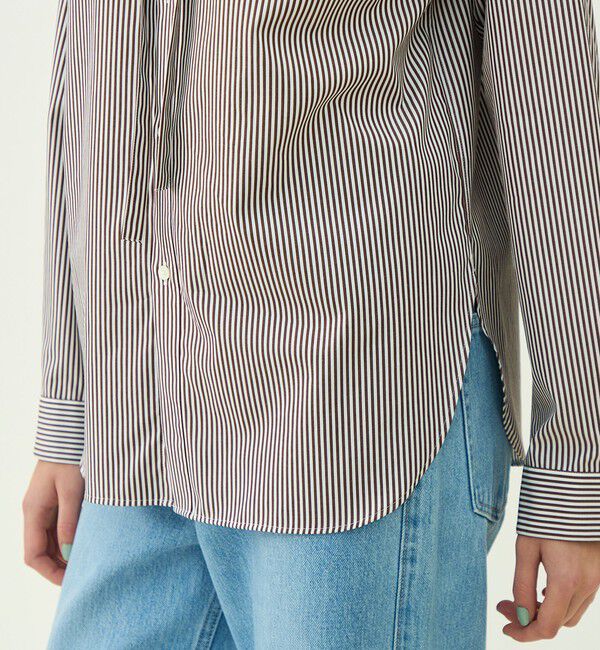 MACPHEE「【WEB先行予約】コットンブロード タイ付きブラウス」|シャツ・ブラウス|