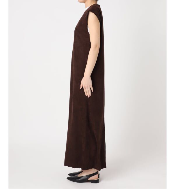 「FAUX SUEDE I-LINE DRESS：ワンピース」|ワンピース|