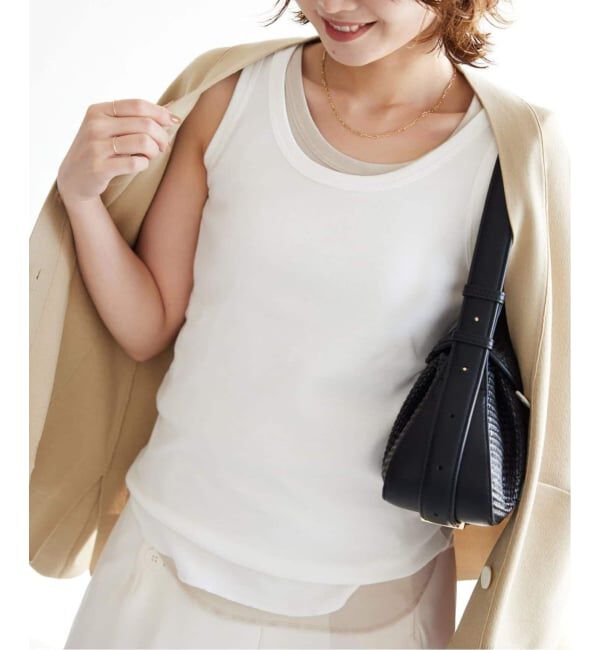 SLOBE IENA「《追加3》basic タンクトップ」|タンクトップ|