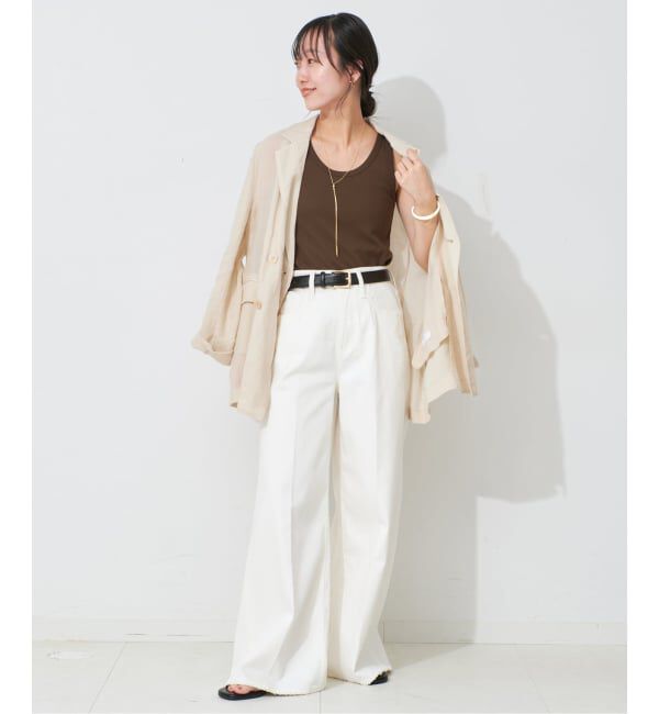 SLOBE IENA「《追加3》basic タンクトップ」|タンクトップ|