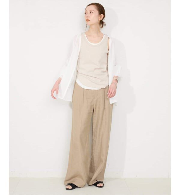SLOBE IENA「《追加3》basic タンクトップ」|タンクトップ|
