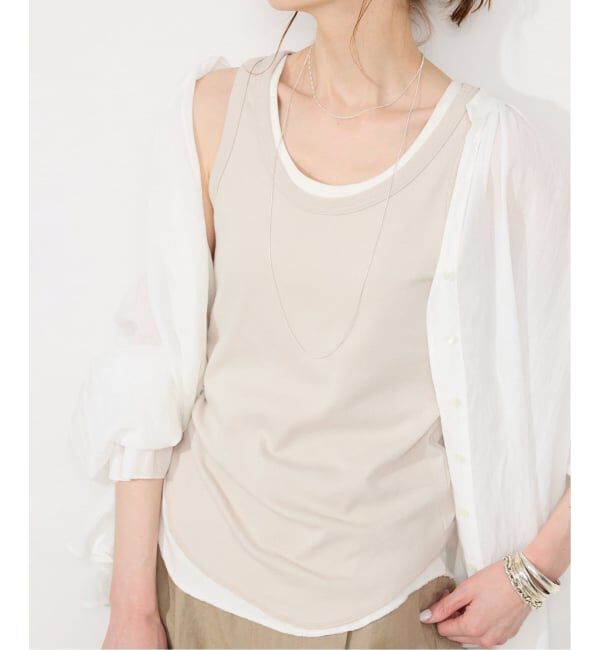 SLOBE IENA「《追加3》basic タンクトップ」|タンクトップ|
