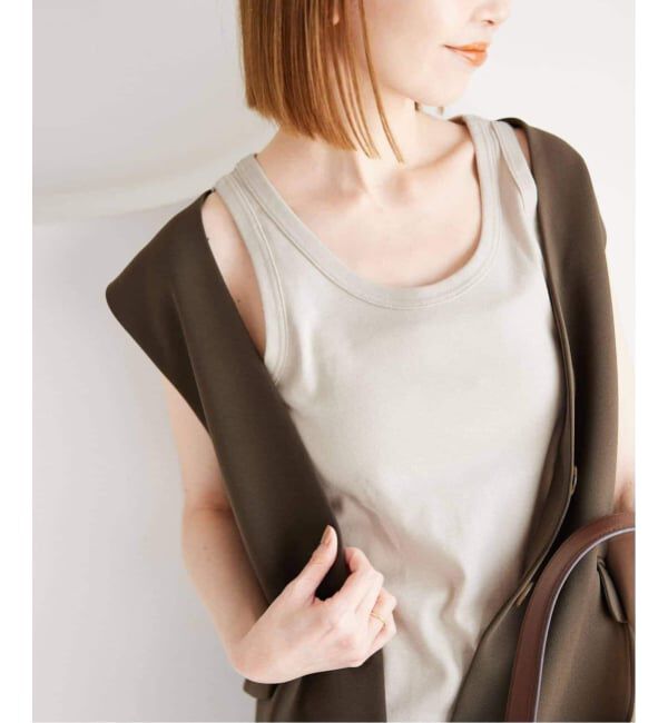 SLOBE IENA「《追加3》basic タンクトップ」|タンクトップ|