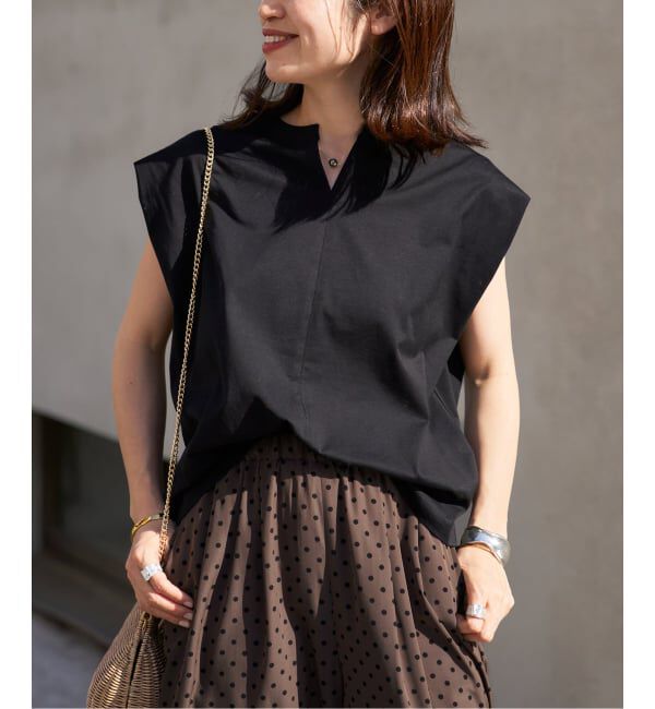 VERMEIL par iena「ヘンリーノースリーブ プルオーバー」|Tシャツ・カットソー|