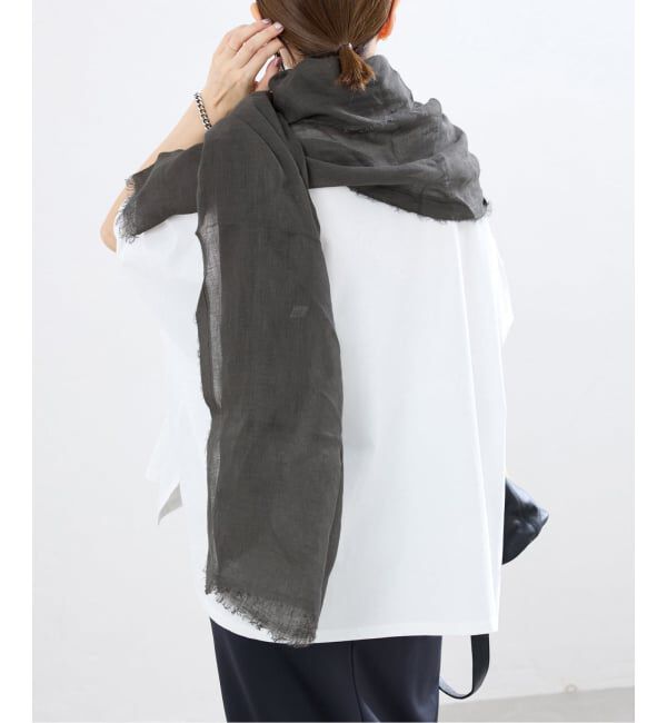 IENA「NIMNIMDUAI/ニムニムデュアイ 別注 PREMIUM LINEN GAUZE STOLE ストール」|ストール|