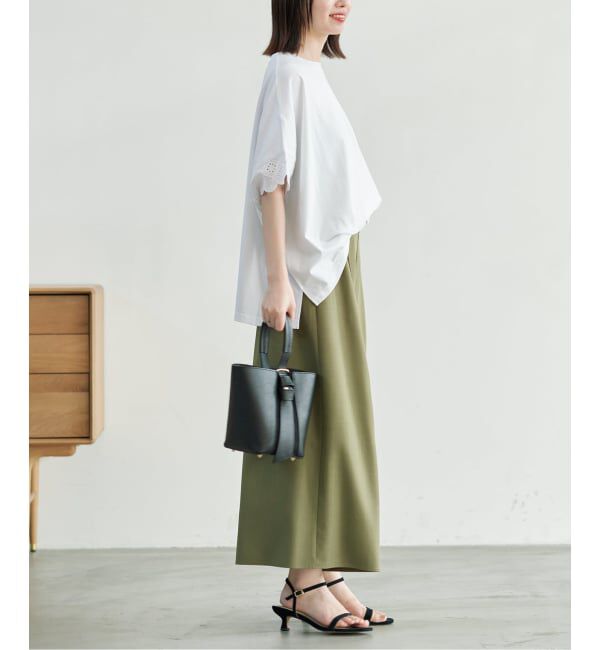 SLOBE IENA「《WEB限定/追加2》レースコンビニュアンスプルオーバー」|Tシャツ・カットソー|