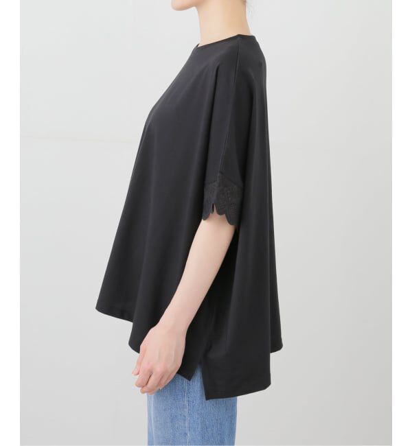 SLOBE IENA「《WEB限定/追加2》レースコンビニュアンスプルオーバー」|Tシャツ・カットソー|