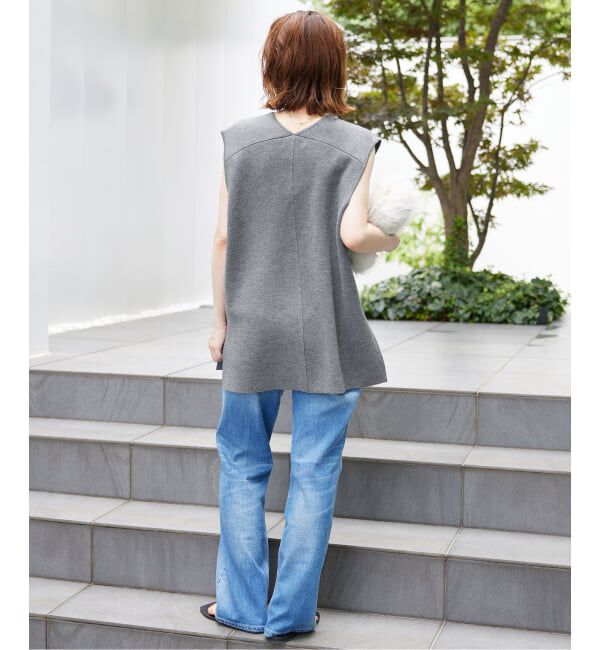 SLOBE IENA「《WEB限定カラーあり/追加予約》ダブルフェイスニットベスト」|ベスト・ジレ|