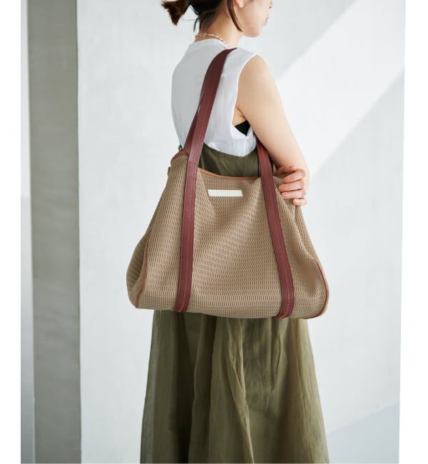 IENA「《洗濯機洗い可》qbag paris/キューバッグ パリ 別注NEST ZIP L バッグ」|トートバッグ|