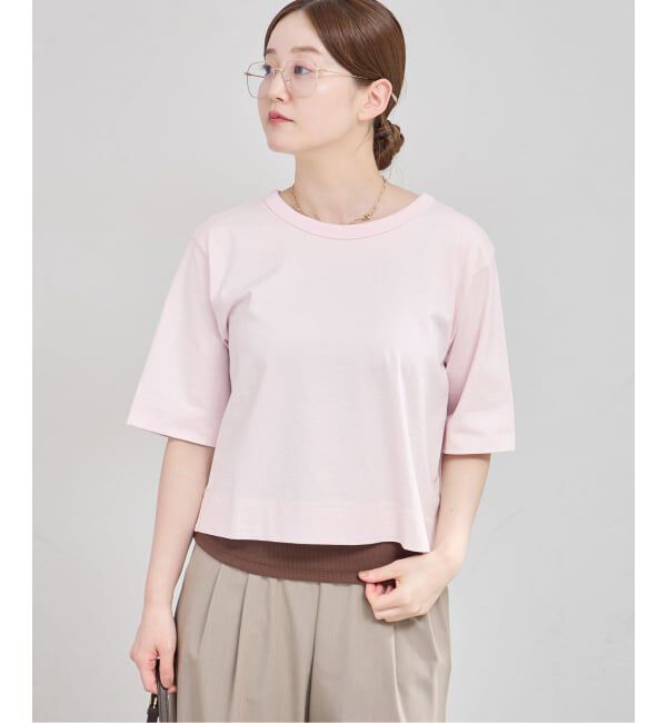 IENA「《追加》クロップドTシャツ」|Tシャツ・カットソー|