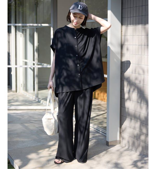 SLOBE IENA「《2枚セット/追加》カットジョーゼットセットアップ」|Tシャツ・カットソー|