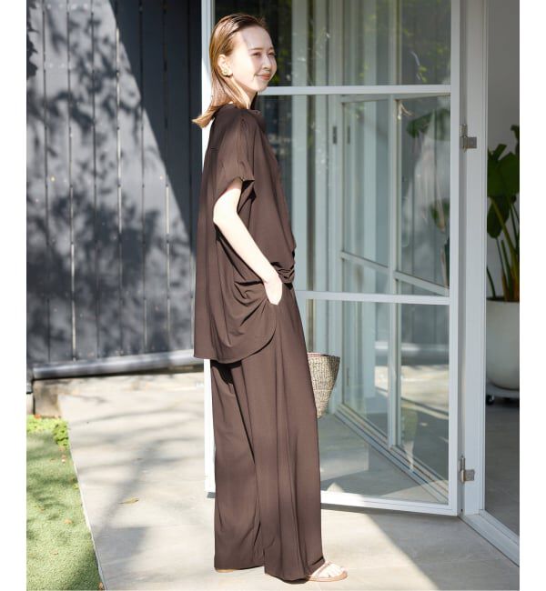 SLOBE IENA「《2枚セット/追加》カットジョーゼットセットアップ」|Tシャツ・カットソー|