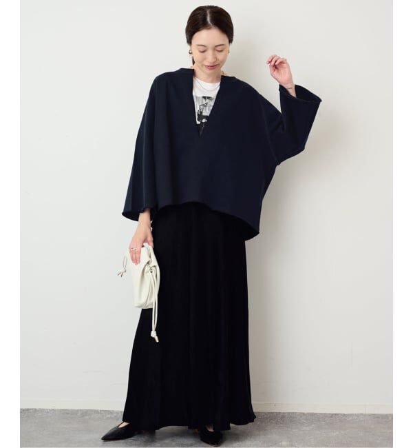 SLOBE IENA「《新色あり/追加予約》裏毛スキッパープルオーバー」|スウェット・ジャージ|