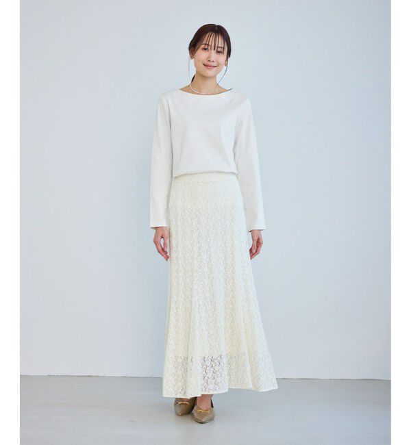 Rope&rsquo;Picnic「60シルケットボートネックジャケットインナー」|Tシャツ・カットソー|