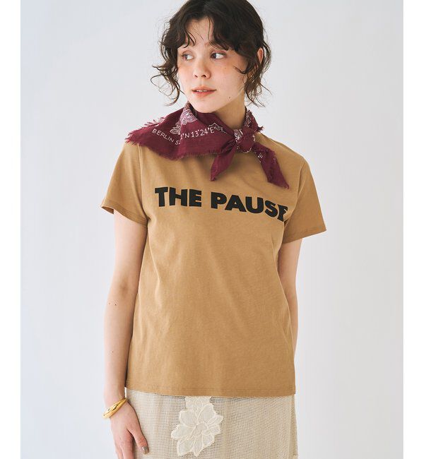 THE PAUSE「【THE PAUSE】THE PAUSE Tシャツ」|Tシャツ・カットソー|キャメル
