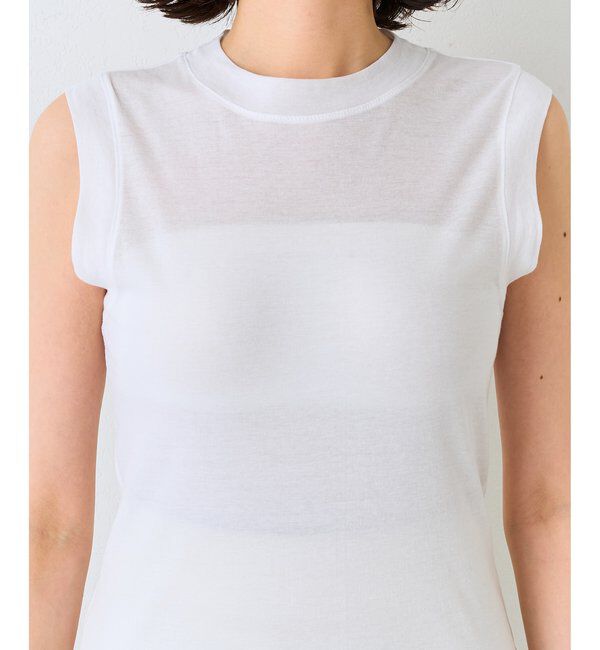  「シアーストレッチノースリーブプルオーバー」|Tシャツ・カットソー|