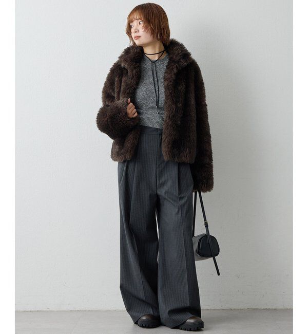 THE PAUSE「【THE PAUSE】フェイクトスカーナショートコート＜WEB限定＞」|その他|