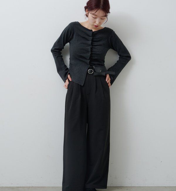  「【WEB限定/2サイズ展開/全骨格◎/裏地無し】ピンストライプスラックス」|チノ|
