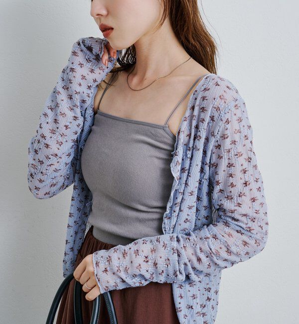  「【ベストヒットアイテム/累計販売10万枚突破】カップ付きクロップドブラキャミ」|キャミソール|