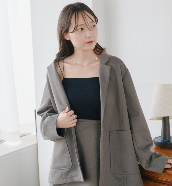  「【ベストヒットアイテム/累計販売10万枚突破】カップ付きクロップドブラキャミ」|キャミソール|