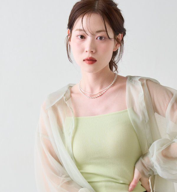  「【ベストヒットアイテム/累計販売10万枚突破】カップ付きクロップドブラキャミ」|キャミソール|