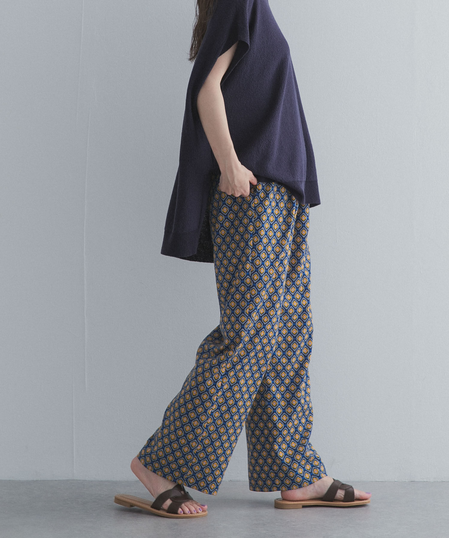 URBAN RESEARCH DOORS「プリントストレートイージーパンツ」|その他|