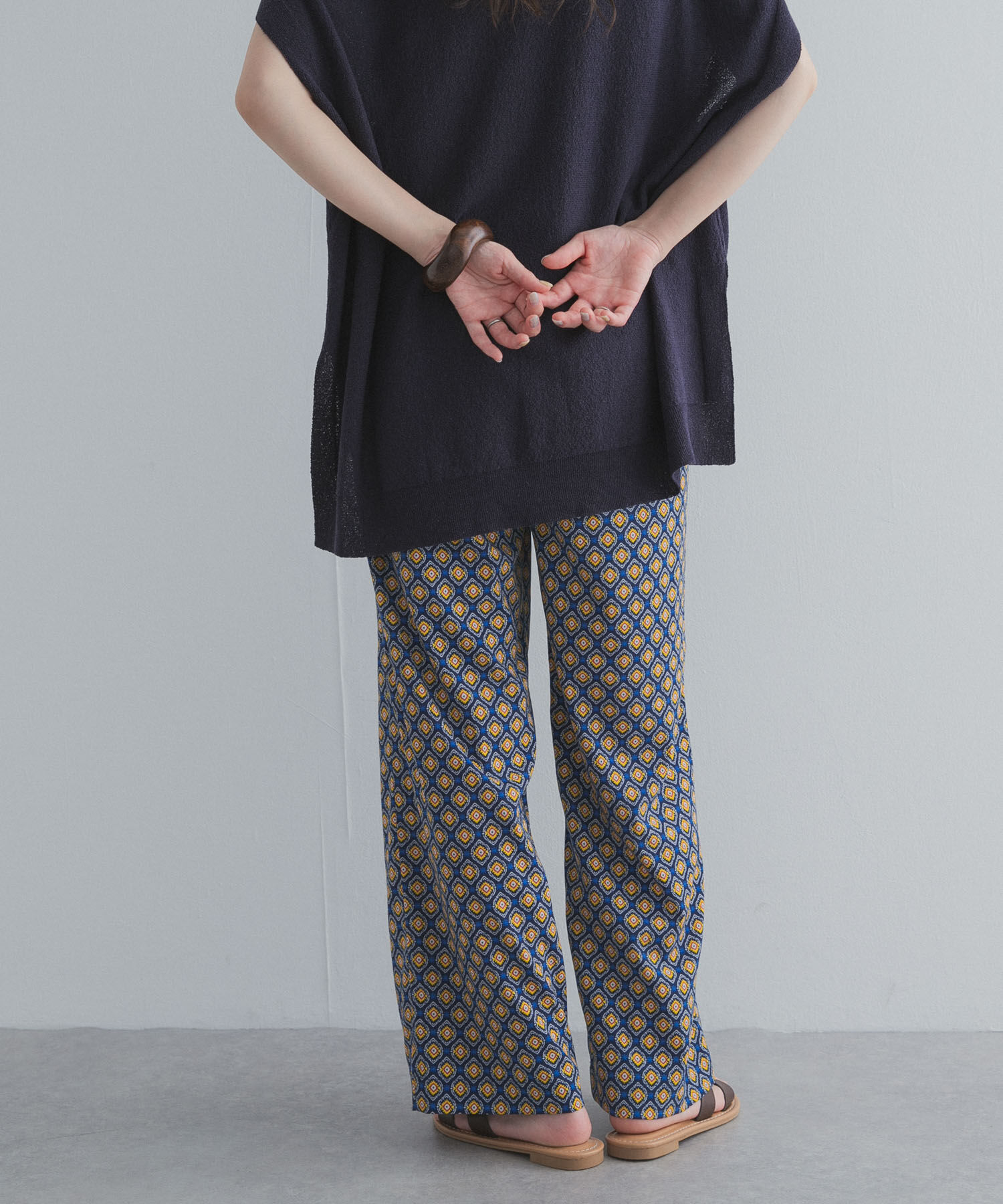 URBAN RESEARCH DOORS「プリントストレートイージーパンツ」|その他|