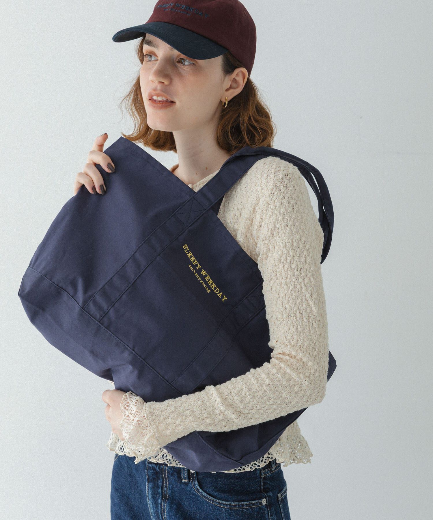 Sonny Label 「SLEEPY WEEKDAY TOTEBAG」|トートバッグ|ネイビー
