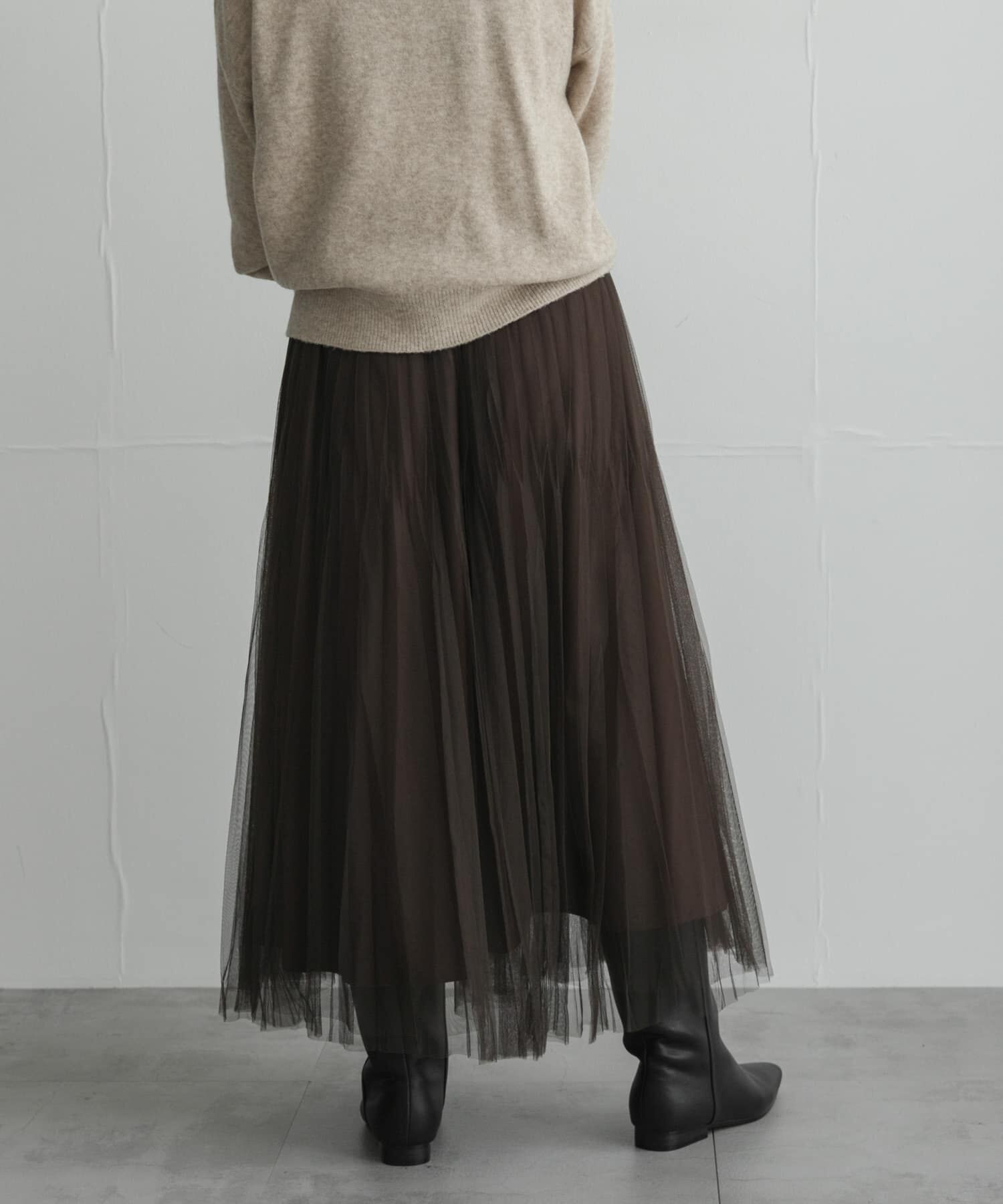 Sonny Label 「『WEB限定』チュールプリーツイージースカート」|スカート|